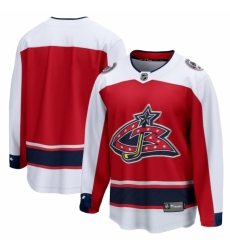 Men's Columbus Blue Jackets Fanatics Branded Blank Red 2020-21 Special Edition Breakaway Jersey