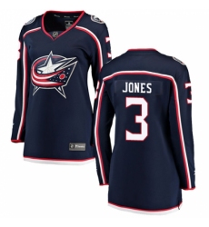 Women's Columbus Blue Jackets #3 Seth Jones Fanatics Branded Navy Blue Home Breakaway NHL Jersey