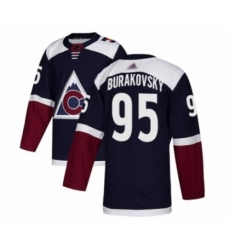 Men's Colorado Avalanche #95 Andre Burakovsky Authentic Navy Blue Alternate Hockey Jersey