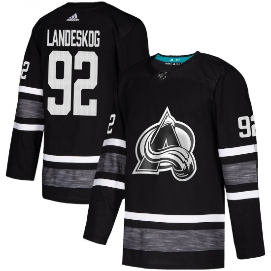 Men's Adidas Colorado Avalanche #92 Gabriel Landeskog Black 2019 All-Star Game Parley Authentic Stitched NHL Jersey Men's Adidas Colorado Avalanche #92 Gabriel Landeskog Black 2019 All-Star Game Parley Authentic Stitched NHL Jersey