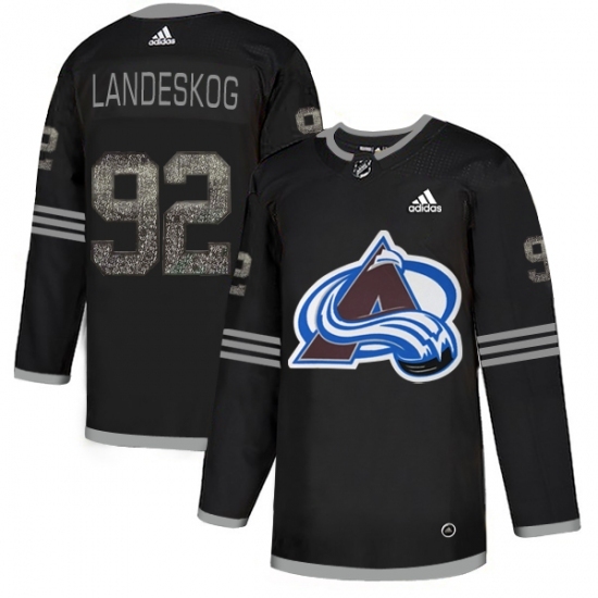 Men's Adidas Colorado Avalanche #92 Gabriel Landeskog Black Authentic Classic Stitched NHL Jersey Men's Adidas Colorado Avalanche #92 Gabriel Landeskog Black Authentic Classic Stitched NHL Jersey