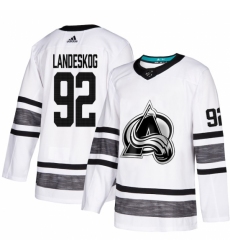 Men's Adidas Colorado Avalanche #92 Gabriel Landeskog White 2019 All-Star Game Parley Authentic Stitched NHL Jersey
