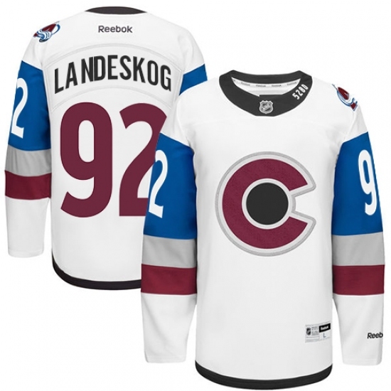 Men's Reebok Colorado Avalanche #92 Gabriel Landeskog Authentic White 2016 Stadium Series NHL Jersey Men's Reebok Colorado Avalanche #92 Gabriel Landeskog Authentic White 2016 Stadium Series NHL Jersey