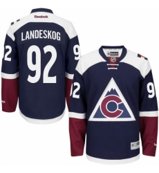 Women's Reebok Colorado Avalanche #92 Gabriel Landeskog Authentic Blue Third NHL Jersey Women's Reebok Colorado Avalanche #92 Gabriel Landeskog Authentic Blue Third NHL Jersey
