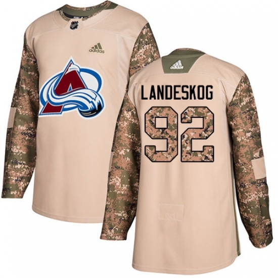 Youth Adidas Colorado Avalanche #92 Gabriel Landeskog Authentic Camo Veterans Day Practice NHL Jersey Youth Adidas Colorado Avalanche #92 Gabriel Landeskog Authentic Camo Veterans Day Practice NHL Jersey