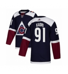 Men's Colorado Avalanche #91 Nazem Kadri Authentic Navy Blue Alternate Hockey Jersey