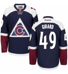 Men's Reebok Colorado Avalanche #49 Samuel Girard Authentic Blue Third NHL Jersey