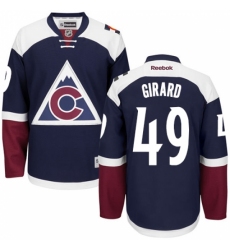 Women's Reebok Colorado Avalanche #49 Samuel Girard Authentic Blue Third NHL Jersey