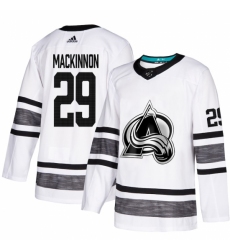 Men's Adidas Colorado Avalanche #29 Nathan MacKinnon White 2019 All-Star Game Parley Authentic Stitched NHL Jersey