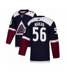 Men's Adidas Colorado Avalanche #56 Cale Makar Premier Navy Blue Alternate NHL Jersey