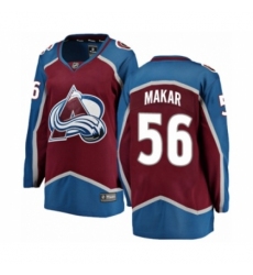 Women's Colorado Avalanche #56 Cale Makar Authentic Maroon Home Fanatics Branded Breakaway NHL Jersey