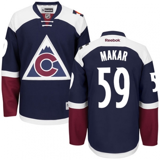 Women's Reebok Colorado Avalanche #59 Cale Makar Authentic Blue Third NHL Jersey Women's Reebok Colorado Avalanche #59 Cale Makar Authentic Blue Third NHL Jersey