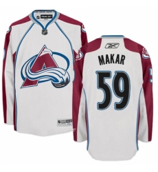 Women's Reebok Colorado Avalanche #59 Cale Makar Authentic White Away NHL Jersey