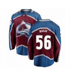 Youth Colorado Avalanche #56 Cale Makar Authentic Maroon Home Fanatics Branded Breakaway NHL Jersey