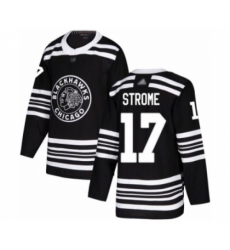 Youth Chicago Blackhawks #17 Dylan Strome Authentic Black Alternate Hockey Jersey