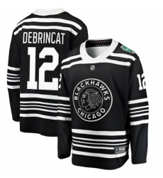 Men's Chicago Blackhawks #12 Alex DeBrincat Black 2019 Winter Classic Fanatics Branded Breakaway NHL Jersey