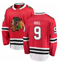 Men's Chicago Blackhawks #9 Bobby Hull Fanatics Branded Red Home Breakaway NHL Jersey