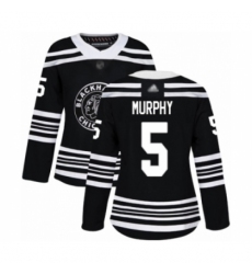 Women's Chicago Blackhawks #5 Connor Murphy Authentic Black Alternate Hockey Jersey