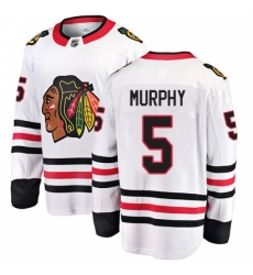 Youth Chicago Blackhawks #5 Connor Murphy Fanatics Branded White Away Breakaway NHL Jersey