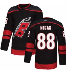 Men's Adidas Carolina Hurricanes #88 Martin Necas Premier Black Alternate NHL Jersey