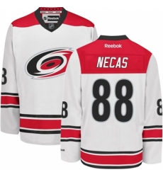 Women's Reebok Carolina Hurricanes #88 Martin Necas Authentic White Away NHL Jersey