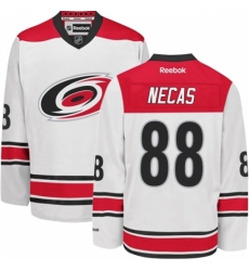 Youth Reebok Carolina Hurricanes #88 Martin Necas Authentic White Away NHL Jersey