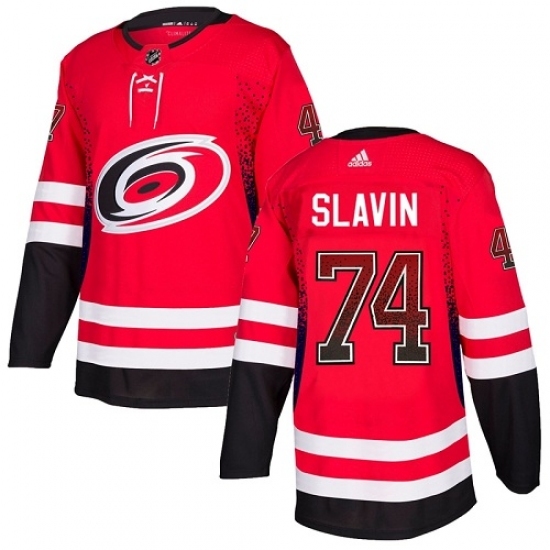 Men's Adidas Carolina Hurricanes #74 Jaccob Slavin Authentic Red Drift Fashion NHL Jersey Men's Adidas Carolina Hurricanes #74 Jaccob Slavin Authentic Red Drift Fashion NHL Jersey