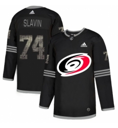 Men's Adidas Carolina Hurricanes #74 Jaccob Slavin Black Authentic Classic Stitched NHL Jersey Men's Adidas Carolina Hurricanes #74 Jaccob Slavin Black Authentic Classic Stitched NHL Jersey