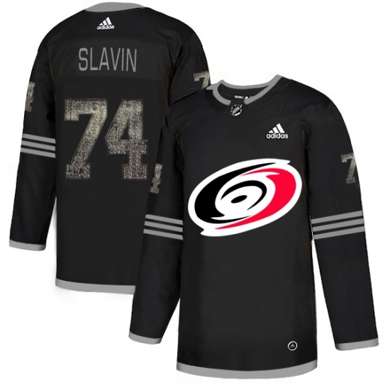 Men's Adidas Carolina Hurricanes #74 Jaccob Slavin Black Authentic Classic Stitched NHL Jersey Men's Adidas Carolina Hurricanes #74 Jaccob Slavin Black Authentic Classic Stitched NHL Jersey