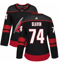 Women's Adidas Carolina Hurricanes #74 Jaccob Slavin Premier Black Alternate NHL Jersey Women's Adidas Carolina Hurricanes #74 Jaccob Slavin Premier Black Alternate NHL Jersey