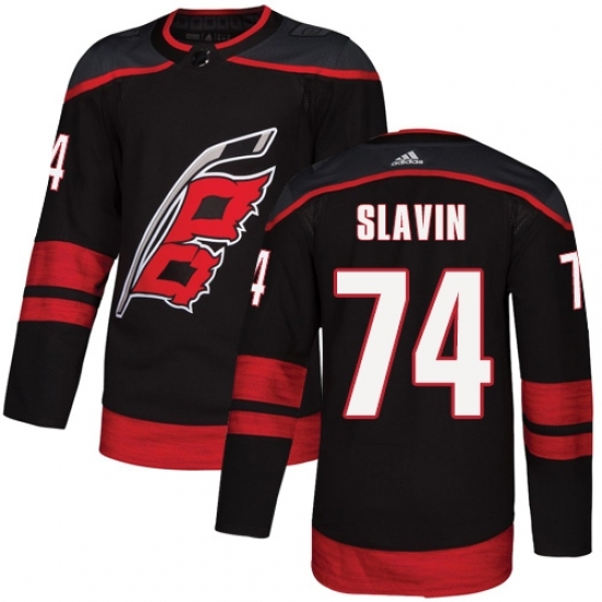 Youth Adidas Carolina Hurricanes #74 Jaccob Slavin Premier Black Alternate NHL Jersey Youth Adidas Carolina Hurricanes #74 Jaccob Slavin Premier Black Alternate NHL Jersey