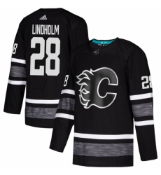 Men's Adidas Calgary Flames #28 Elias Lindholm Black 2019 All-Star Game Parley Authentic Stitched NHL Jersey
