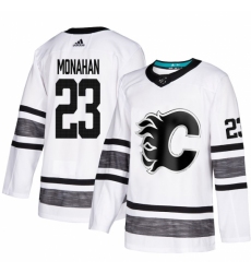 Men's Adidas Calgary Flames #23 Sean Monahan White 2019 All-Star Game Parley Authentic Stitched NHL Jersey