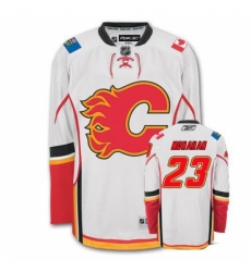 Youth Reebok Calgary Flames #23 Sean Monahan Authentic White Away NHL Jersey