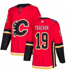 Youth Adidas Calgary Flames #19 Matthew Tkachuk Authentic Red Home NHL Jersey