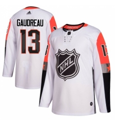 Men's Adidas Calgary Flames #13 Johnny Gaudreau Authentic White 2018 All-Star Pacific Division NHL Jersey