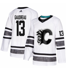 Men's Adidas Calgary Flames #13 Johnny Gaudreau White 2019 All-Star Game Parley Authentic Stitched NHL Jersey