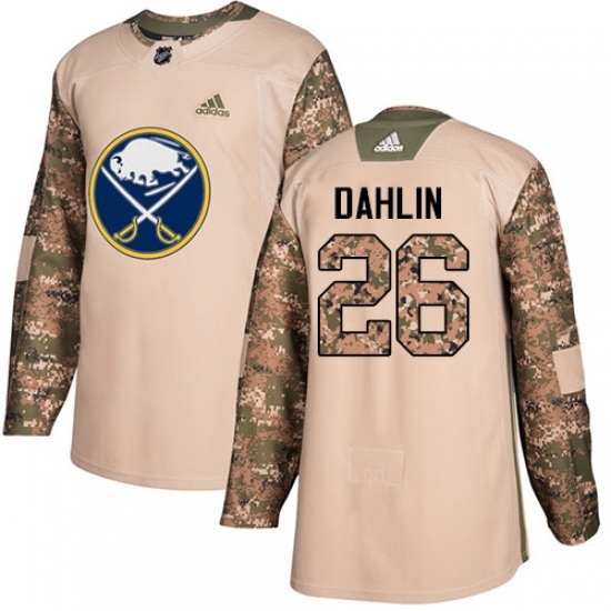 Men's Adidas Buffalo Sabres #26 Rasmus Dahlin Authentic Camo Veterans Day Practice NHL Jersey Men's Adidas Buffalo Sabres #26 Rasmus Dahlin Authentic Camo Veterans Day Practice NHL Jersey