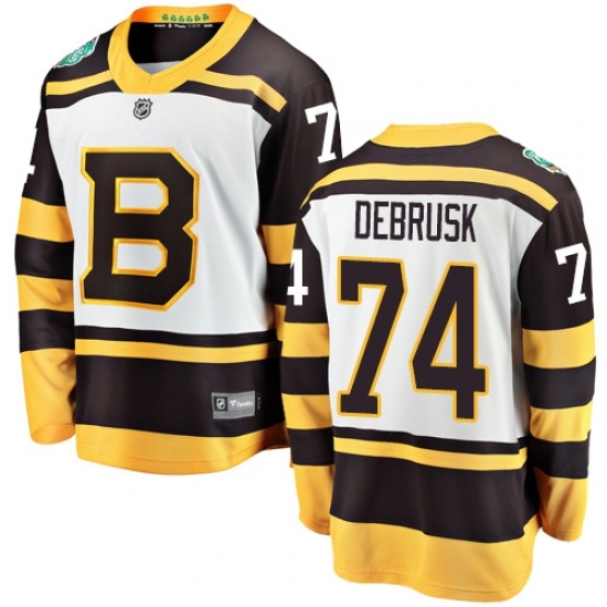 Youth Boston Bruins #74 Jake DeBrusk White 2019 Winter Classic Fanatics Branded Breakaway NHL Jersey Youth Boston Bruins #74 Jake DeBrusk White 2019 Winter Classic Fanatics Branded Breakaway NHL Jersey