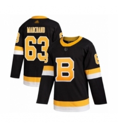 Men's Boston Bruins #63 Brad Marchand Authentic Black Alternate Hockey Jersey