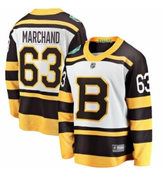 Men's Boston Bruins #63 Brad Marchand White 2019 Winter Classic Fanatics Branded Breakaway NHL Jersey