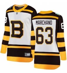 Women's Boston Bruins #63 Brad Marchand White 2019 Winter Classic Fanatics Branded Breakaway NHL Jersey