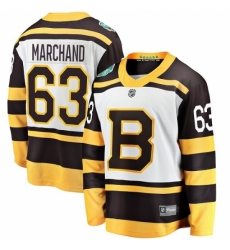 Youth Boston Bruins #63 Brad Marchand White 2019 Winter Classic Fanatics Branded Breakaway NHL Jersey