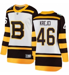 Women's Boston Bruins #46 David Krejci White 2019 Winter Classic Fanatics Branded Breakaway NHL Jersey