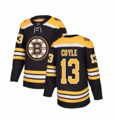 Youth Boston Bruins #13 Charlie Coyle Authentic Black Home Hockey Jersey