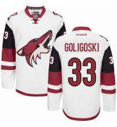 Women's Reebok Arizona Coyotes #33 Alex Goligoski Authentic White Away NHL Jersey