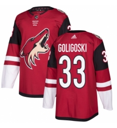 Youth Adidas Arizona Coyotes #33 Alex Goligoski Authentic Burgundy Red Home NHL Jersey