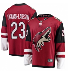 Men's Arizona Coyotes #23 Oliver Ekman-Larsson Fanatics Branded Burgundy Red Home Breakaway NHL Jersey