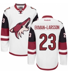 Men's Reebok Arizona Coyotes #23 Oliver Ekman-Larsson Authentic White Away NHL Jersey