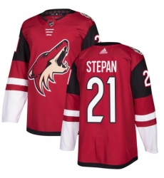 Youth Adidas Arizona Coyotes #21 Derek Stepan Premier Burgundy Red Home NHL Jersey
